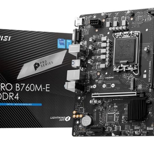 Mainboard MSI PRO B760M-E DDR4 | Intel B760, Socket 1700, mATX, 2 khe DDR4