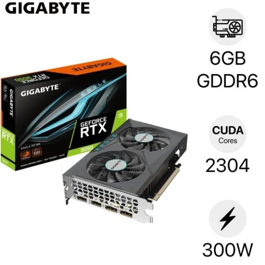 VGA Gigabyte GeForce RTX 3050 EAGLE OC 6G