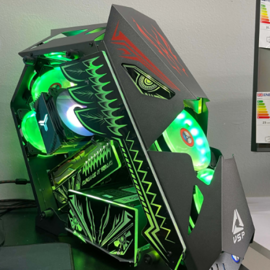 VỎ CASE VSP ESPORT GAME ES3 + 5 FAN LED