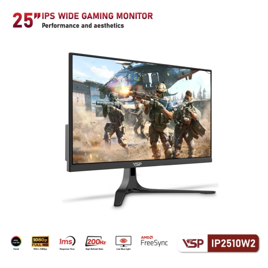  1/4  Màn hình VSP IP2510W2 (25inch / IPS / FHD / 200Hz / 1Ms / Adaptive Sync / Freesync)
