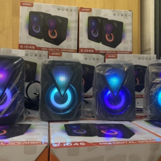 Loa Mini có dây 2.0 LeerFei E-1046 | Led 7 Màu
