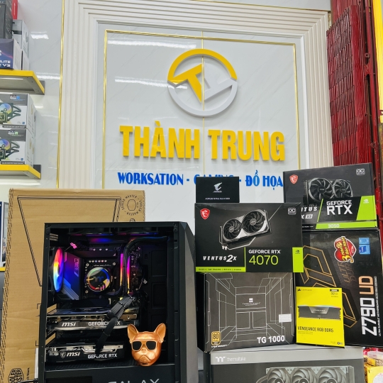 BỘ PC CHUYÊN  XUẤT HÌNH NHIỀU MÀN HÌNH LED TRÊN 100INCH (Z790/I9 14900K/ 16GB X2/ M.2 2TB /1000W/RTX4070 12GB MSI/RTX3050 8GB MSI )