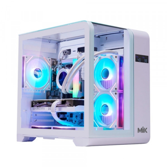 Vỏ Case MIK BARBATOS M BLACK (M-ATX)/WHITE