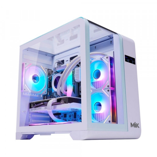 Vỏ Case MIK BARBATOS M BLACK (M-ATX)/WHITE