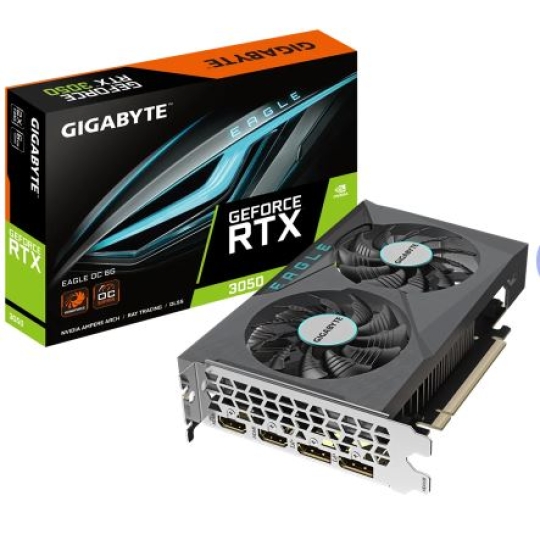 VGA Gigabyte GeForce RTX 3050 EAGLE 6GB OC GDDR6 N3050EAGLE-OC-6GD