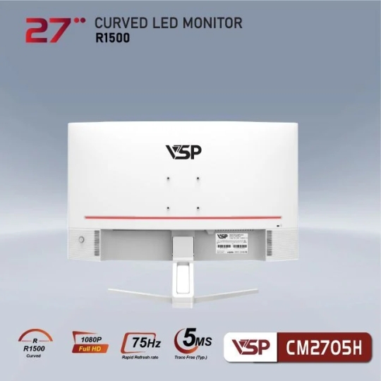 Màn Hình Gaming VSP CM2705H (27 inch/FHD/VA/75Hz/6ms/HDMI + VGA/Cong)
