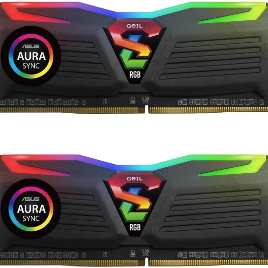 Ram Geil Super Luce RGB Black DDR4 16GB 3200MHz (GLS416GB3200C16BSC)