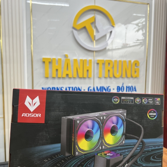 Tản nhiệt nước Coolmoon Glacier 240 ARGB - Đen