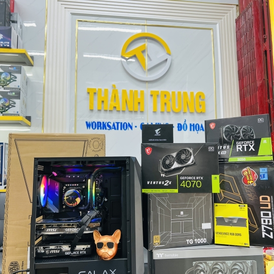 BỘ PC CHUYÊN  XUẤT HÌNH NHIỀU MÀN HÌNH LED TRÊN 100INCH (Z790/I9 14900K/ 16GB X2/ M.2 2TB /1000W/RTX4070 12GB MSI/RTX3050 8GB MSI )