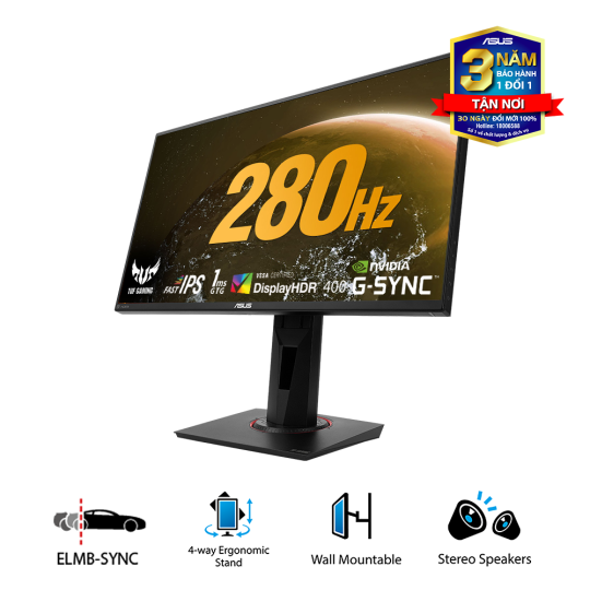 Màn hình LCD ASUS TUF Gaming VG259QM 25" IPS 280HZ Gsync